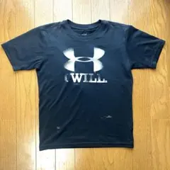 アンダーアーマー Tシャツ YSM 130〜140 黒 ロゴ 半袖 キッズ