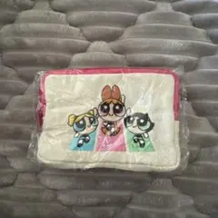 パワーパフガールズ　ガチャガチャ　刺繍ポーチ