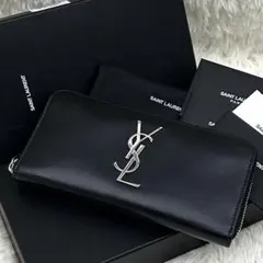【美品】SAINT LAURENT YSL カサンドラ ラウンドファスナー 財布のサムネイル