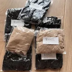 ストッキング 7点セット 黒 ベージュ おまけ一足