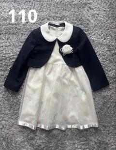 petit main ジャケット付きドレス 110
