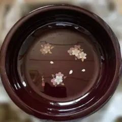 【宇野千代】さんデザイン 菓子器とお盆セット（お手入れ簡単プラスチック製）のサムネイル