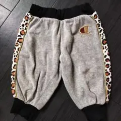 Champion ハーフパンツ 100cm グレー レオパード柄