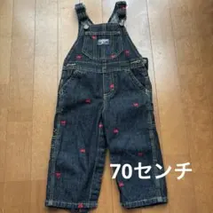OshKosh デニムオーバーオール 汽車　70cm