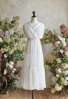 美品◇Herlipto Tiered Polka-Dot Long Dress Herlipto Tiered Polka-Dot Long Dress S