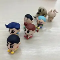 クレヨンしんちゃん ミニフィギュアセット 7体　ガチャ　バンダイ