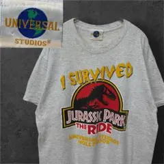 希少☆USA製 93年 ヘインズ ジュラシックパーク Tシャツ ムービーT 