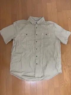 Carhartt ベージュ 半袖ワークシャツ 2XL