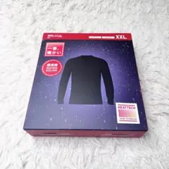 【新品】ユニクロ メンズ 超極暖 ヒートテック クルーネックT 長袖 XXL 黒