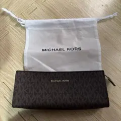 MICHAEL KORS ブラウン長財布 保存袋付き