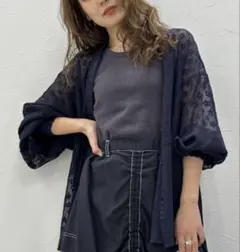 [MODE NORM CORE]コットンレースパッチワークシャツ　ニコアンドのサムネイル