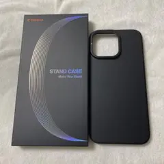 スマホケース iPhone16 ProMax 黒 MegaMag スタンド機能