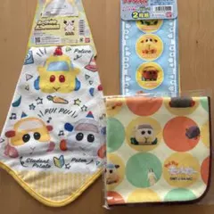 PUIPUI モルカー　新品　ループ付き ハンドタオル & プチタオルセット