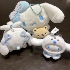 サンリオ シナモロール 3点セット マスコットキーホルダー ぬい