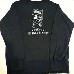 東京ディズニーリゾート　ミッキー　champion スウェット　黒　ブラック