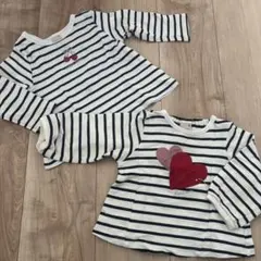 プティマイン　ボーダー　トップス　80 90