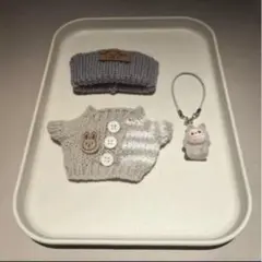 ラブブ　LABUBU 着せ替え　 POP MART 3点セット　グレー