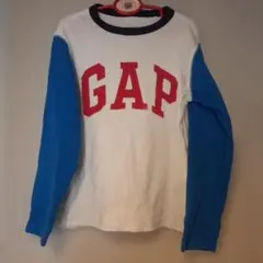 GAP 長袖カットソー 5歳用 ホワイト/ブルー 110センチ