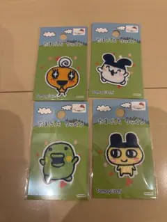 たまごっち ワッペン 4種セット アイロン&シール BANDAI