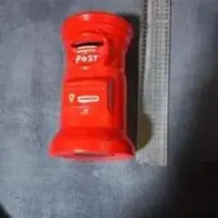 郵便ポスト型 貯金箱 レッド