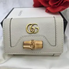 【極美品】 GUCCI グッチ キーケース 6連 GG マーモント バンブー