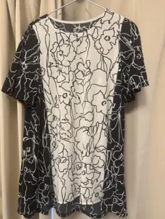 1度使用☆HIROKO KOSHINO☆コシノヒロコ アートプリントチュニック