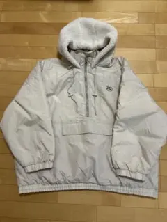 JAVAフード付 ボア切替えサイドスリット ビッグプルオーバーL