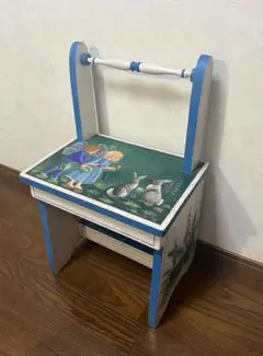 トールペイント　キッズチェア　ハンドメイド　木製　妖精　カントリー　子供　椅子のサムネイル
