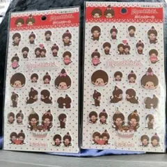 ぷくっと　モンチッチ　シール 2点セット