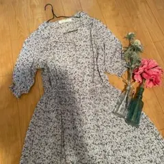 ⭐︎美品⭐︎レイカズン　ワンピース　花柄　水色