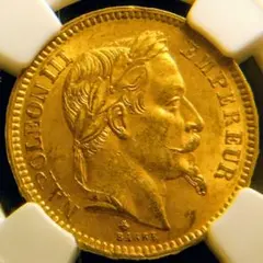 モ*リ様 【希少】メキシコ 1ペソ金貨 マクシミリアン皇帝 1865年