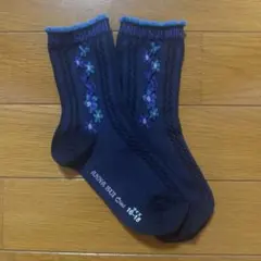 ANNA SUI MINI キッズ靴下 16-18cm ネイビー