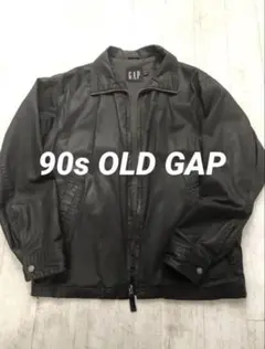 【短丈】90s OLD GAP コーティングジャケット ブラック S