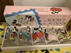 ディズニー　ミッキー & ミニー グラスセット 5個