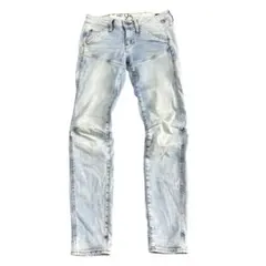 美品 G-STARRAW 96 立体裁断テーパードジーンズ/バイカーデニムパンツのサムネイル