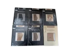 ★バーバリー★ストッキング　黒×1　ベージュ×5　L～LL　6足