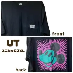 匿名★ユニクロ ディズニー ミッキーフェイスUT ユニセックス XL Tシャツ