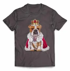 イングリッシュブルドッグ 犬 王様 キング 半袖 Tシャツ メンズ レディース