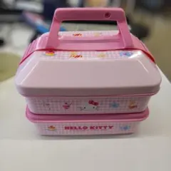 HELLO KITTY 2段式ランチボックス ピンク ハローキティ 弁当 運動会