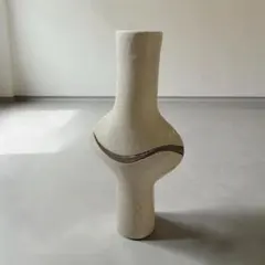 ミッドセンチュリー セラミック フラワーベース 陶器 モダン アート オブジェ