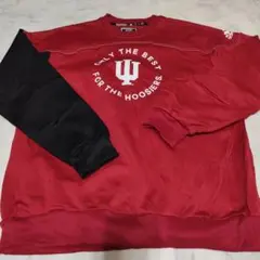 adidas 赤黒 スウェットシャツ