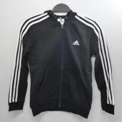 adidas アディダス キッズジャージ　パーカー　140㎝　ブラック