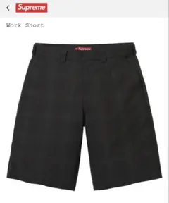 Supreme Work Shorts Black Plaid 30インチ - メルカリ