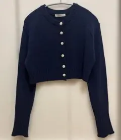 OHOTORO ニットカーディガン hidden crop cardigan | OHOTORO