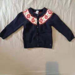 プチバトー　ニットカーデガン　4ans 104cm