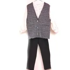 【未使用✨️】セレモニー3点セット ベスト・ブラウス(2way)・パンツ