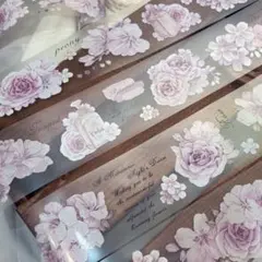 【gx04】瑰夏文创 / 花笺录 雾面pet 1ループ 250cm