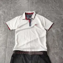 hectic polo shirt white y2k 00s　wのサムネイル