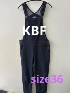 美品★KBF★ケービーエフ★デニムオールインワン★インディゴブルー★サロペット