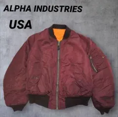 【希少】 USA製 ALPHA INDUSTRIES フライトジャケット L